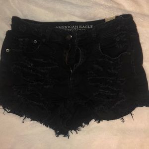 Vintage High Rise Festival BLACK shorts